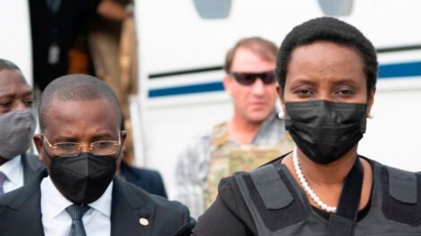 Martine Moïse regresa a Haití para preparar el funeral de su esposo