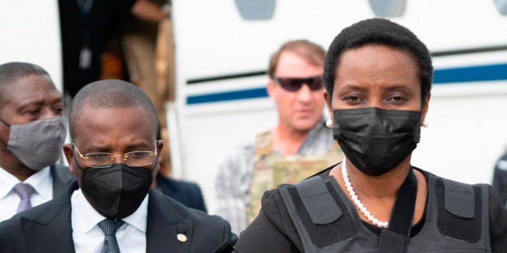 Martine Moïse regresa a Haití para preparar el funeral de su esposo