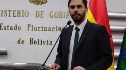 Renuncia del ministro Del Castillo en Santa Cruz