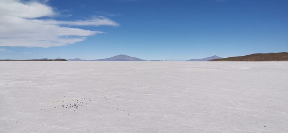 Perforación de pozos de litio en el Salar de Coipasa