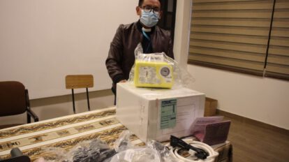 Respirador donación del Papa Francisco para pacientes Covid-19 en Oruro