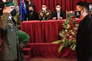 Envio de pertrechos argentinos por el presidente del Senado, Andrónico Rodríguez