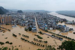 Inundaciones en China afectan a Zhengzhou