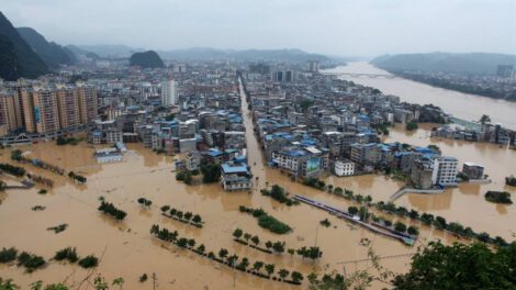 Inundaciones en China afectan a Zhengzhou