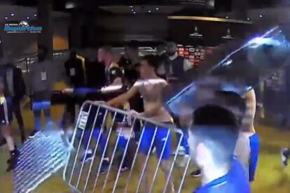 Incidentes en el túnel del Mineirao tras el partido de Boca Juniors