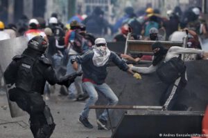Protestas en Colombia durante el Día de la Independencia