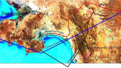 Salar de Thunupa en la franja limítrofe entre Oruro y Potosí