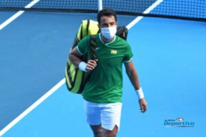 Hugo Dellien después de participar en los Juegos Olímpicos