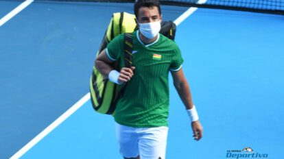 Hugo Dellien después de participar en los Juegos Olímpicos