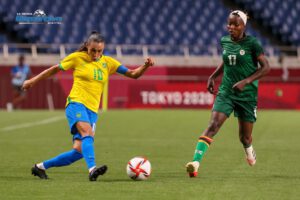 Brasil vence a Zambia en fútbol femenino