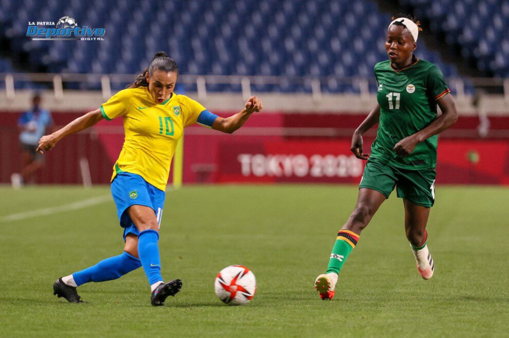 Brasil vence a Zambia en fútbol femenino