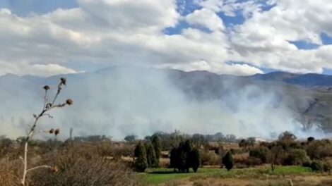 Incendio forestal en Tarija