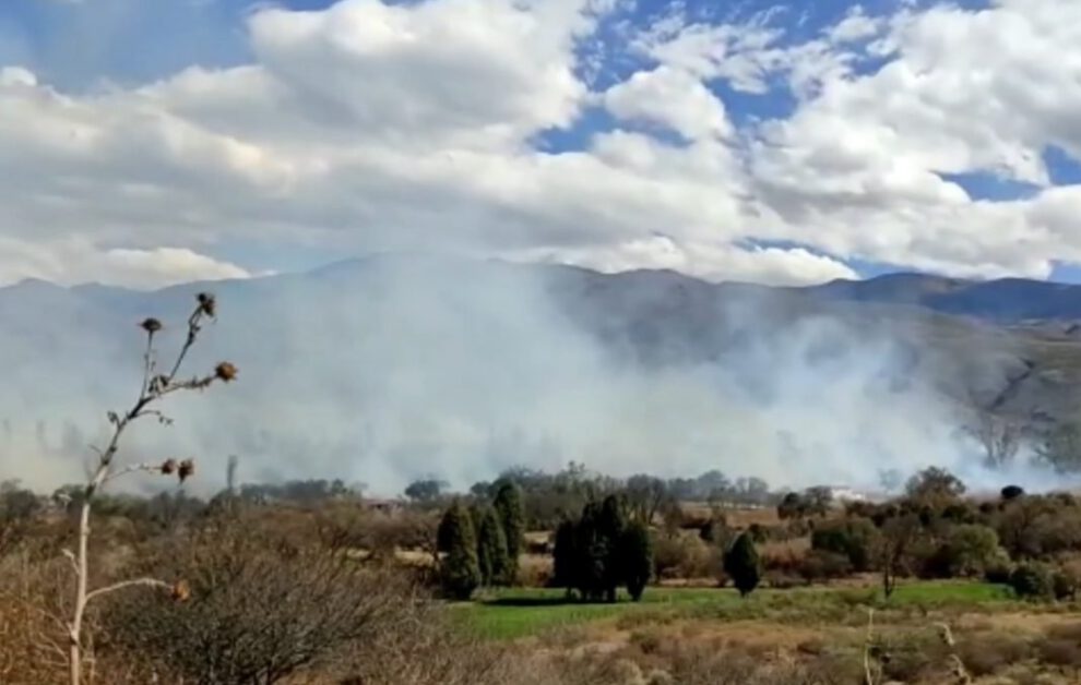 Incendio forestal en Tarija