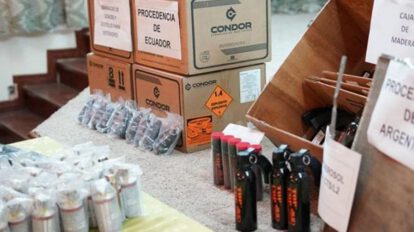 Envío de pertrechos desde Argentina