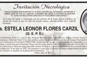 Profa. Estela Leonor Flores Carzil Q. E. P. D.