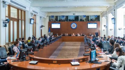 Sesión de la Organización de Estados Americanos sobre elecciones urgentes en Bolivia