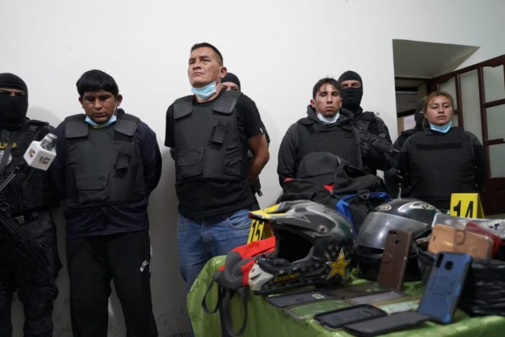 Aprehensión de antisociales en Cochabamba