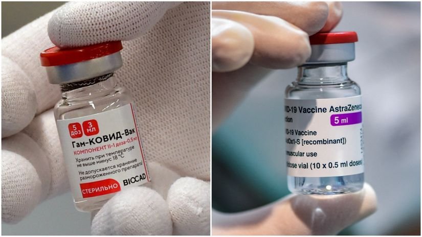 Combinación de vacunas Sputnik-V y AstraZeneca