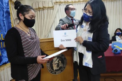 Premio Vive tu sueño entregado a Noelia Sofía Rojas