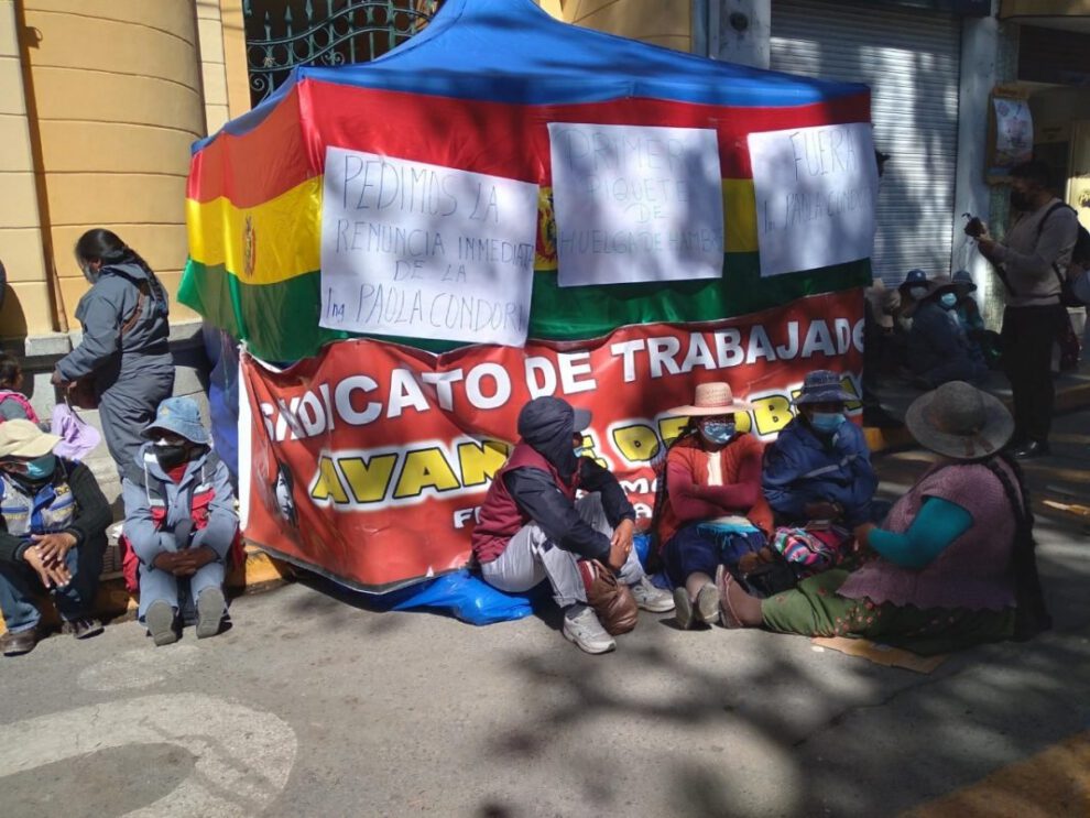 Huelga de hambre Avance de Obras