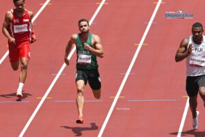 Bruno Rojas no pudo clasificar en los 100 metros planos en las Olimpiadas de Tokio