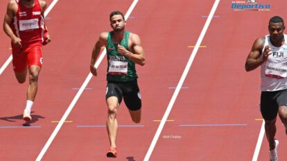 Bruno Rojas no pudo clasificar en los 100 metros planos en las Olimpiadas de Tokio