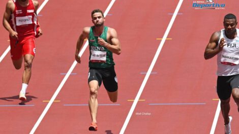 Bruno Rojas no pudo clasificar en los 100 metros planos en las Olimpiadas de Tokio