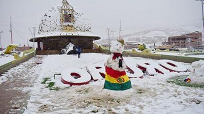 Nevadas en el Occidente del país