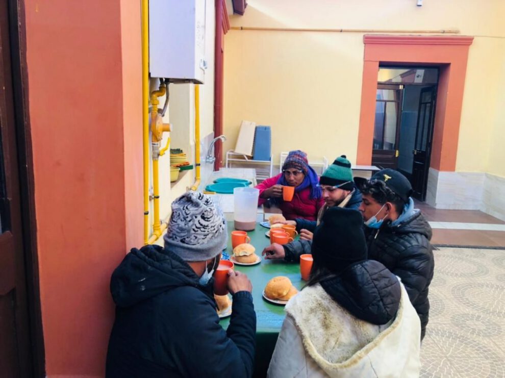Refugio temporal para migrantes en la Casa Nazaria Ignacia