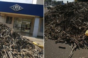 Cañeros protestan por etanol en inmediaciones de YPFB