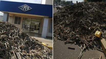 Cañeros protestan por etanol en inmediaciones de YPFB