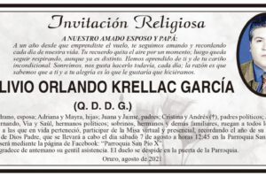 Lic. Livio Orlando Krellac García, un año de su partida
