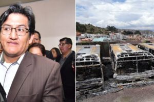Jesús Vera se presentó a su audiencia cautelar por la quema de los Pumakataris