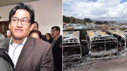 Jesús Vera se presentó a su audiencia cautelar por la quema de los Pumakataris