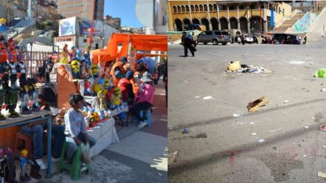 Acuerdo para el recojo de basura en la feria de artesanías