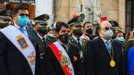 Damián Condori se retira de la Parada Militar