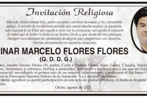 Invitación Religiosa para Dr. Einar Marcelo Flores Flores