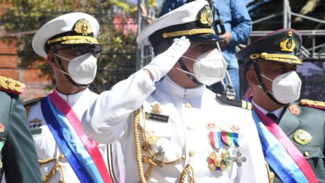 Fuerzas Armadas Bolivia en el Juramento a la Bandera