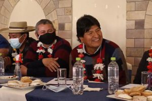 Evo Morales en su reunión en Tarija