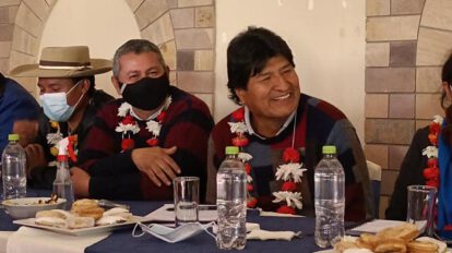 Evo Morales en su reunión en Tarija