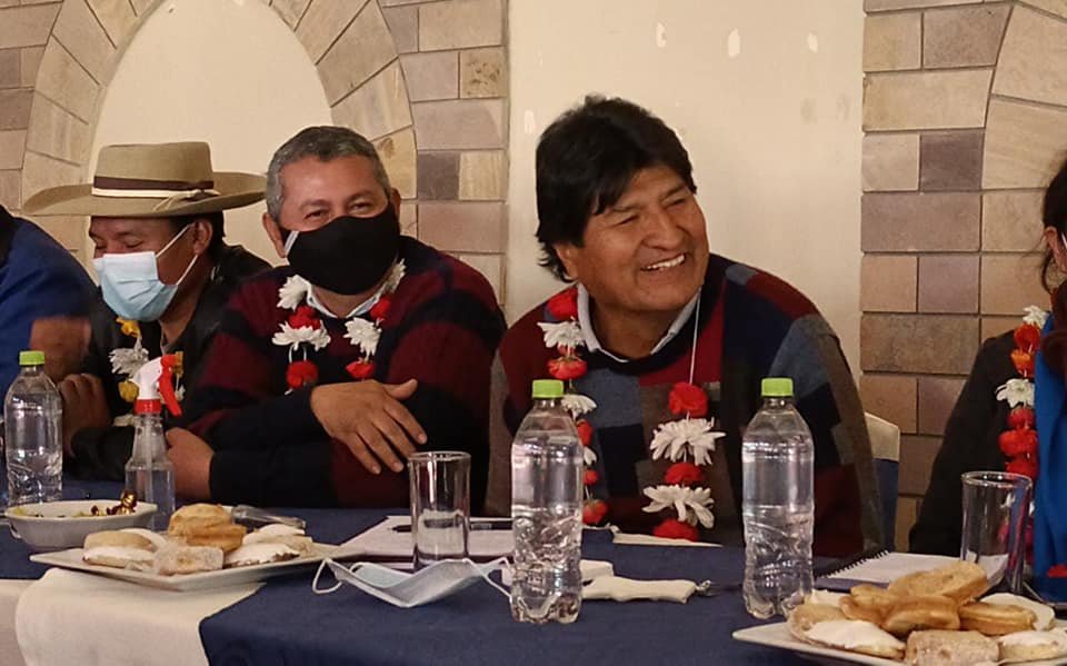 Evo Morales en su reunión en Tarija