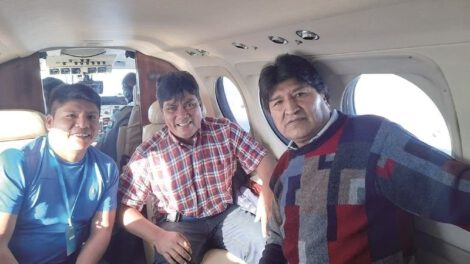 Evo Morales viaje a Tarija en aeronave de la FAB