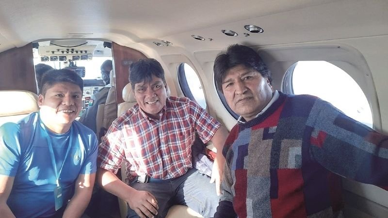 Evo Morales viaje a Tarija en aeronave de la FAB