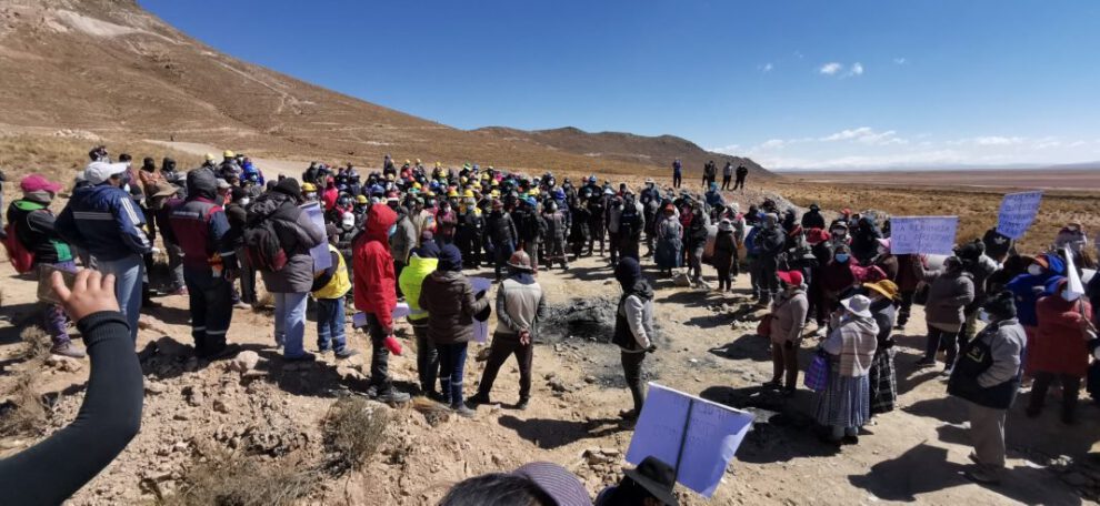 conflicto minero en La Joya