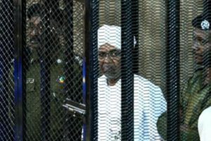 Omar al Bashir en 2019 en Jartum, Sudán