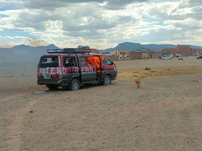 Linchamiento en Patacamaya de presuntos delincuentes