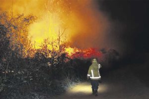 alerta roja incendios forestales en Roboré