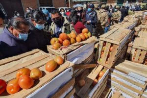 Decomiso de frutas y hortalizas en El Alto