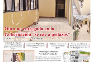 Edición impresa La Patria del 16 de agosto de 2021