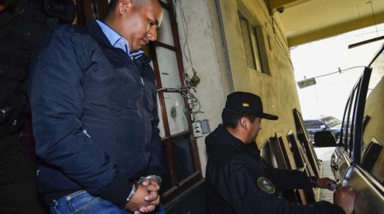 Detención de Juan Franz Pari Mamani por el desfalco al Banco Unión